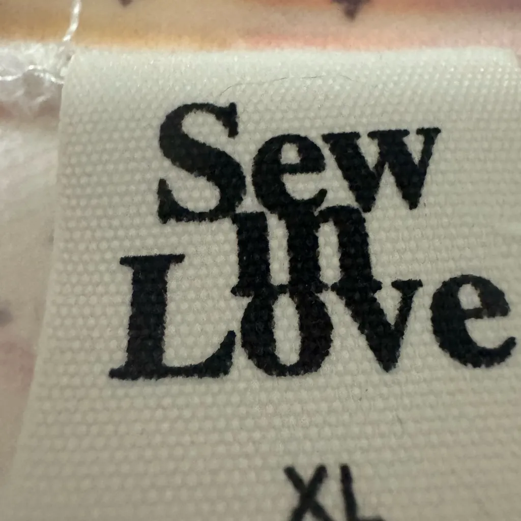 Sew In Love Pink and Yellow Striped V - Image 2