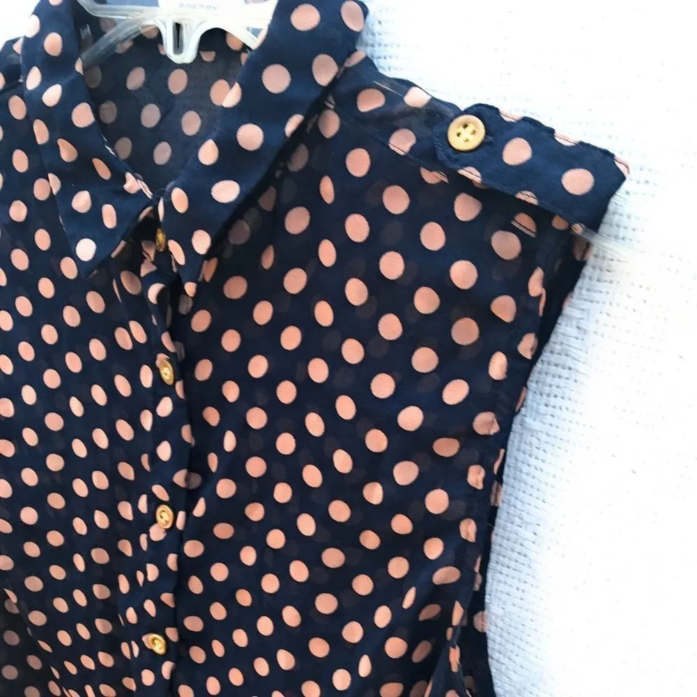 Poetry‎ Sleeveless Polka Dot Blouse - Image 5