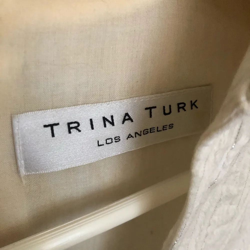 Trina Turk bell sleeve crepe dress - Image 6