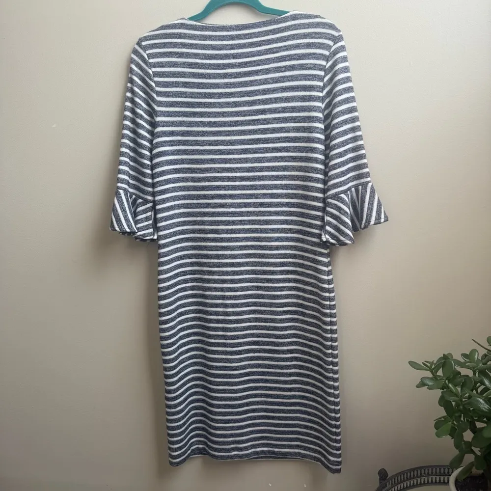 Banana Republic Knit Sheath Dress striped Size 8 - Image 3