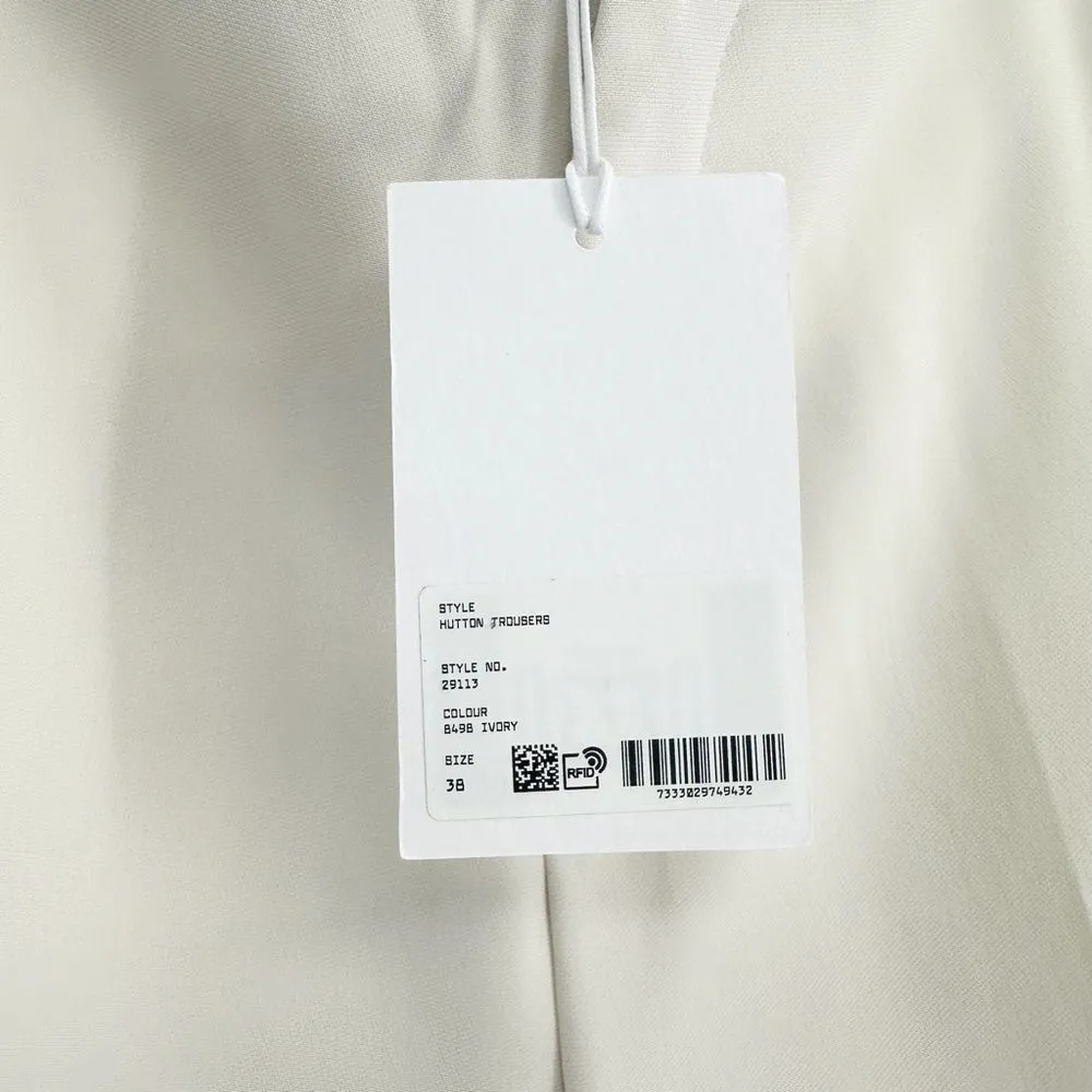 NEW Filippa K Hutton Straight Trouser Pants High Rise in Ivory Women's 38 US 8 - Image 10