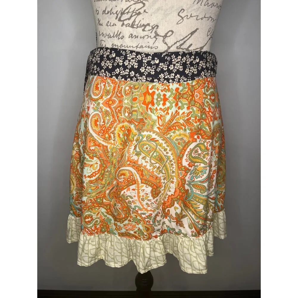 Urban Outfitters Toni wrap tie waist mini skirt L - Image 3