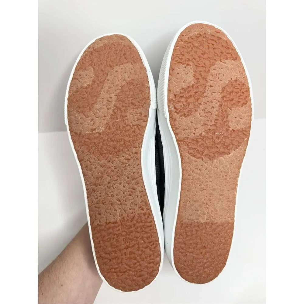 Superga Sneakers Classic Black Canvas Mens Size 8 Lace Up Fashion Shoes NEW - Image 11