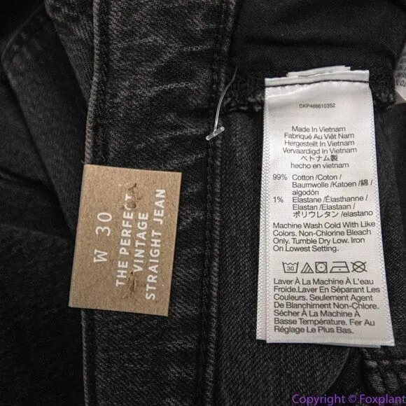 NEW Madewell The Perfect‎ Vintage Straight Jean in lunar wash, 30 - Image 15