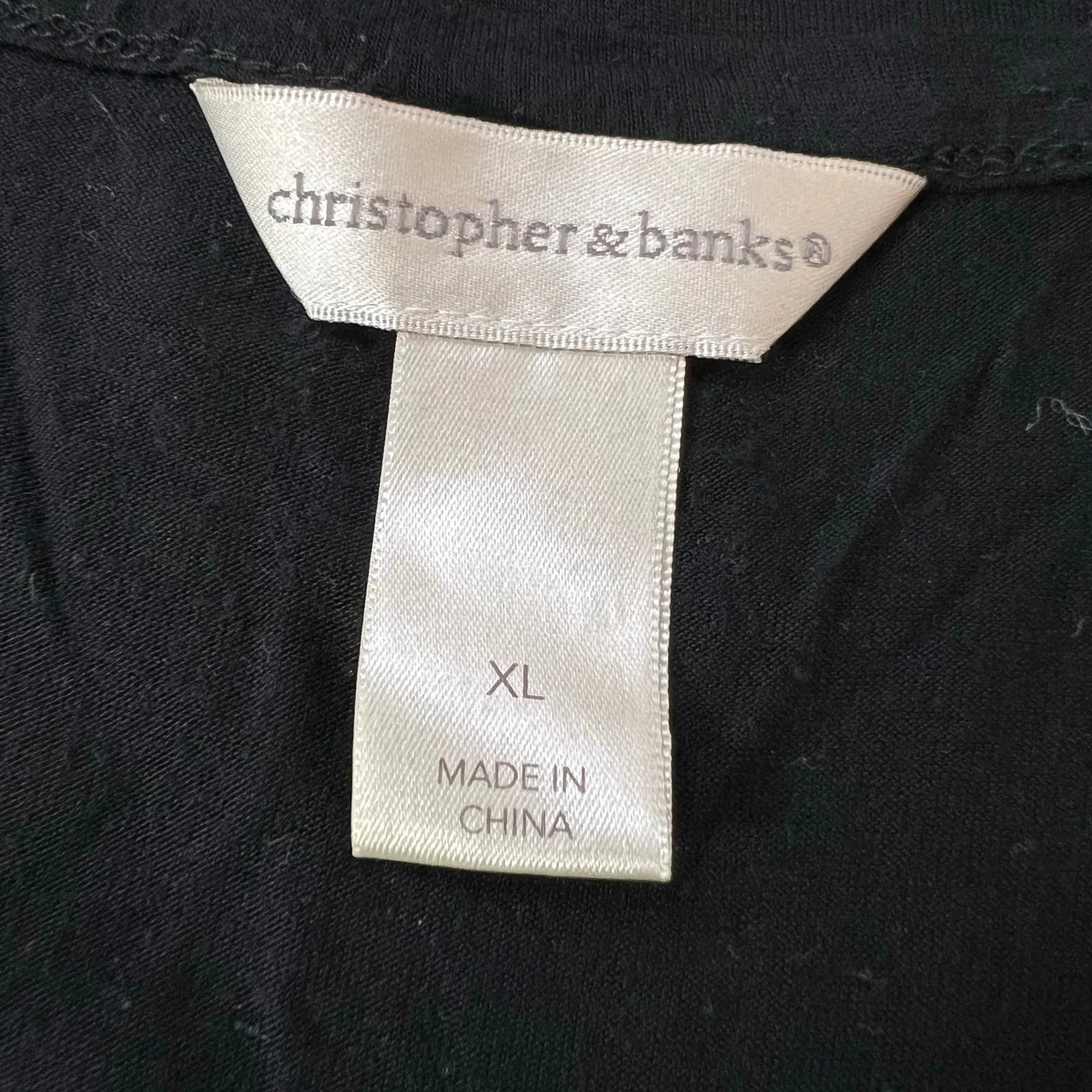 Y2K Christopher & Banks Womens Tank Top Shirt Pullover Scoop Neck Sequin XL - Image 9