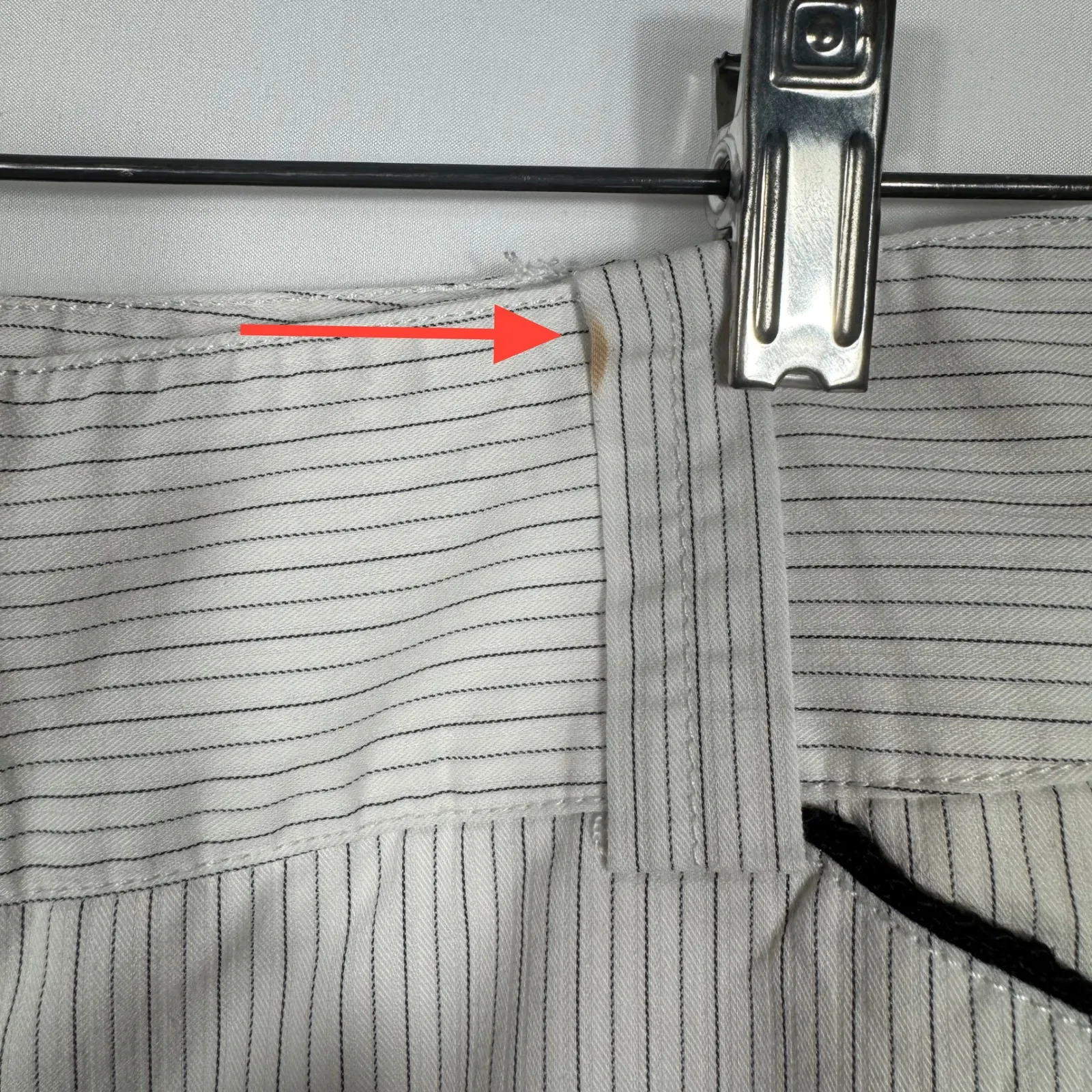 White House Black Market Legacy Striped Wide Leg Career Dress Pants Size 4R - Image 5