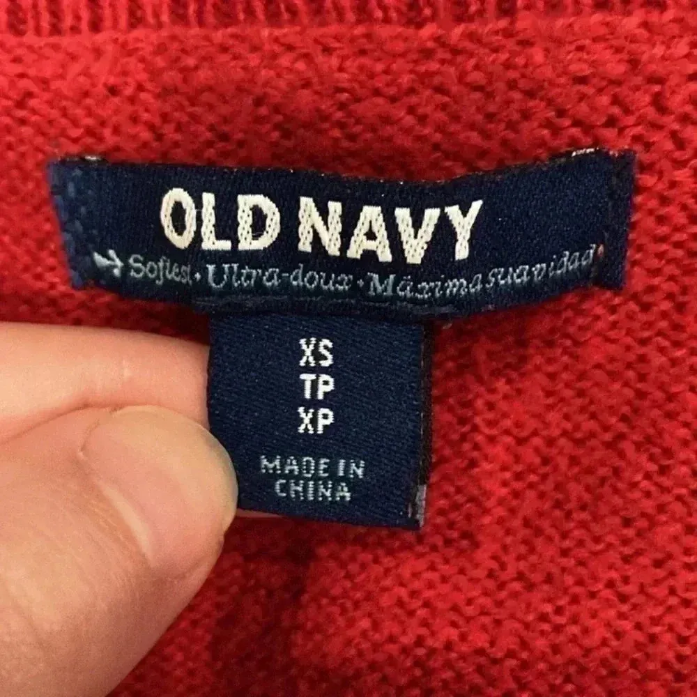 ⭐️ Old navy red sweater in size xs - Image 5