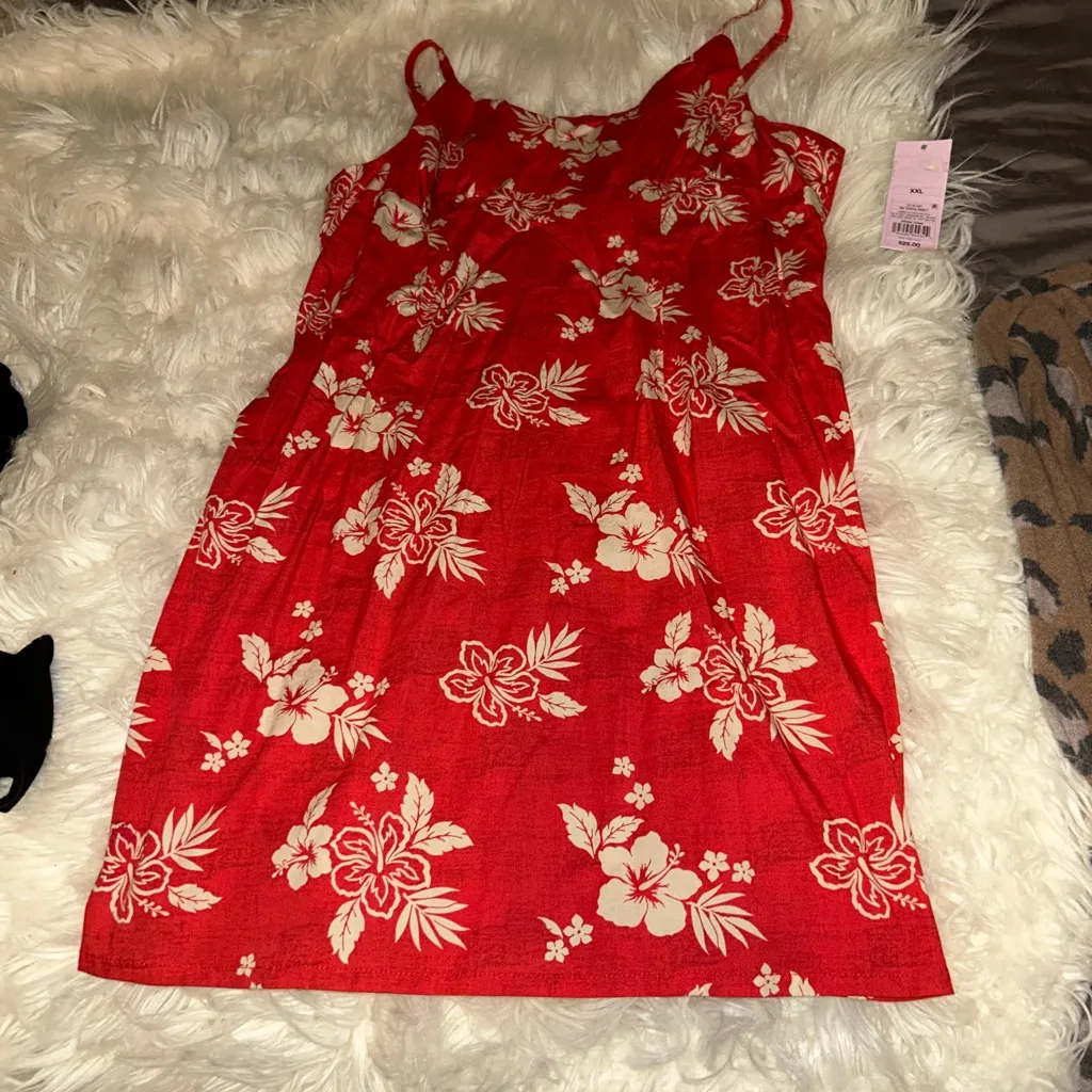 Wild Fable Red Floral Dress - Image 9