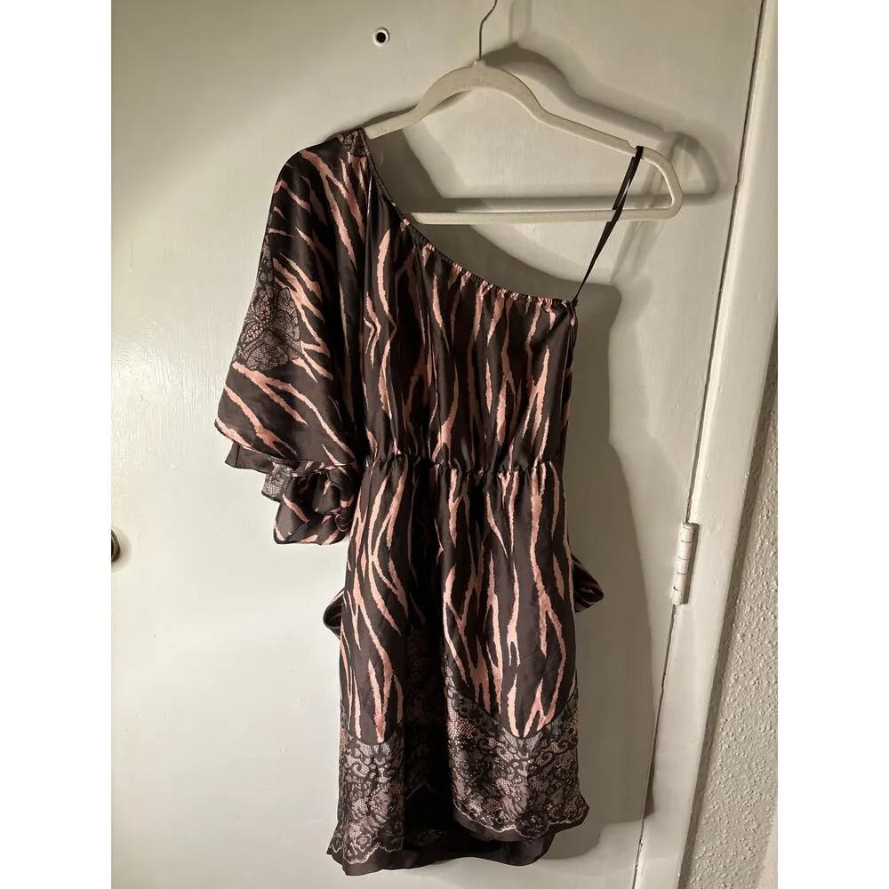 Collective Concepts Pink/Brown Dress S Boho Coconut Girl Prints Mobwife Casual - Image 6