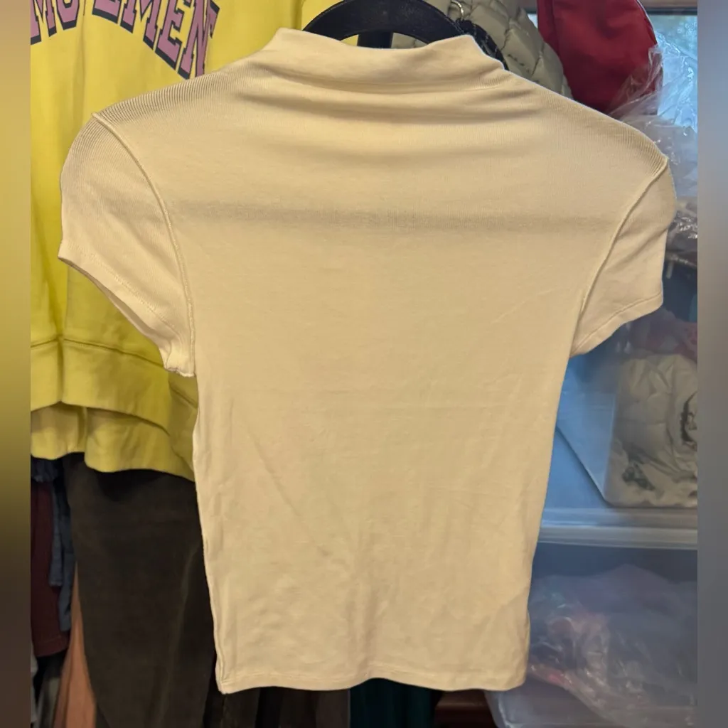 NWOT Free People We The Free Lola Tee - clean ivory white cream - XS - Image 12