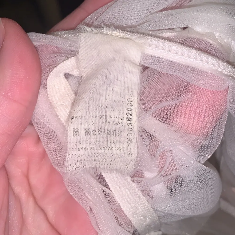 White lace sheer sexy fairytale side slit chemise Size M - Image 8