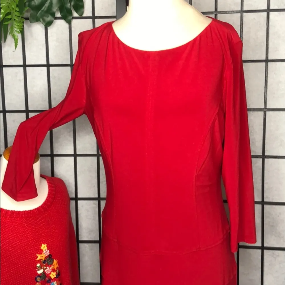 Anne Klein Stretchy Dress Sz 10 - Image 3