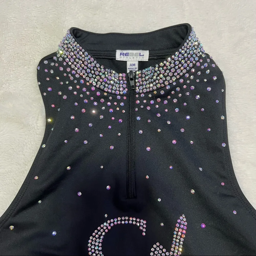 Blue and purple ombré black sports bra Rebel Athletics - Image 3