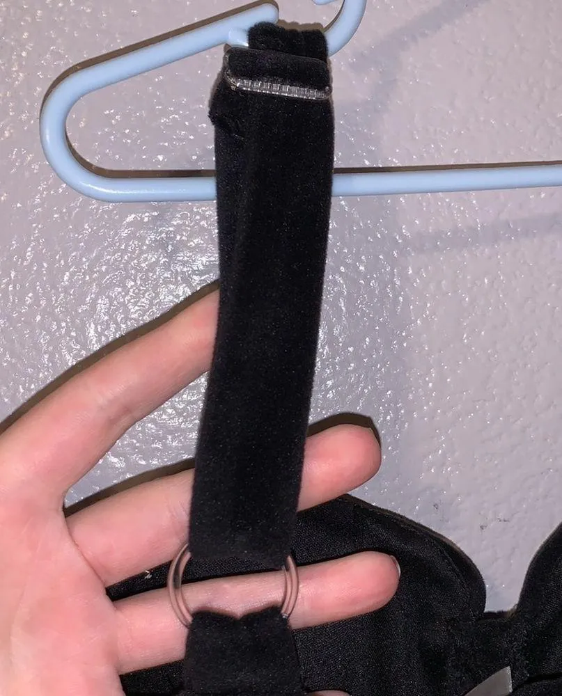 super soft plush velour velvet corset crop top - Image 6