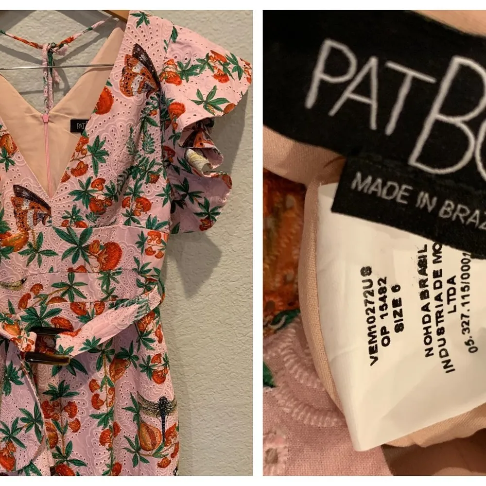 PatBO Ruffle Belted Cocktail Dress (US/6) Size undefined - Image 5