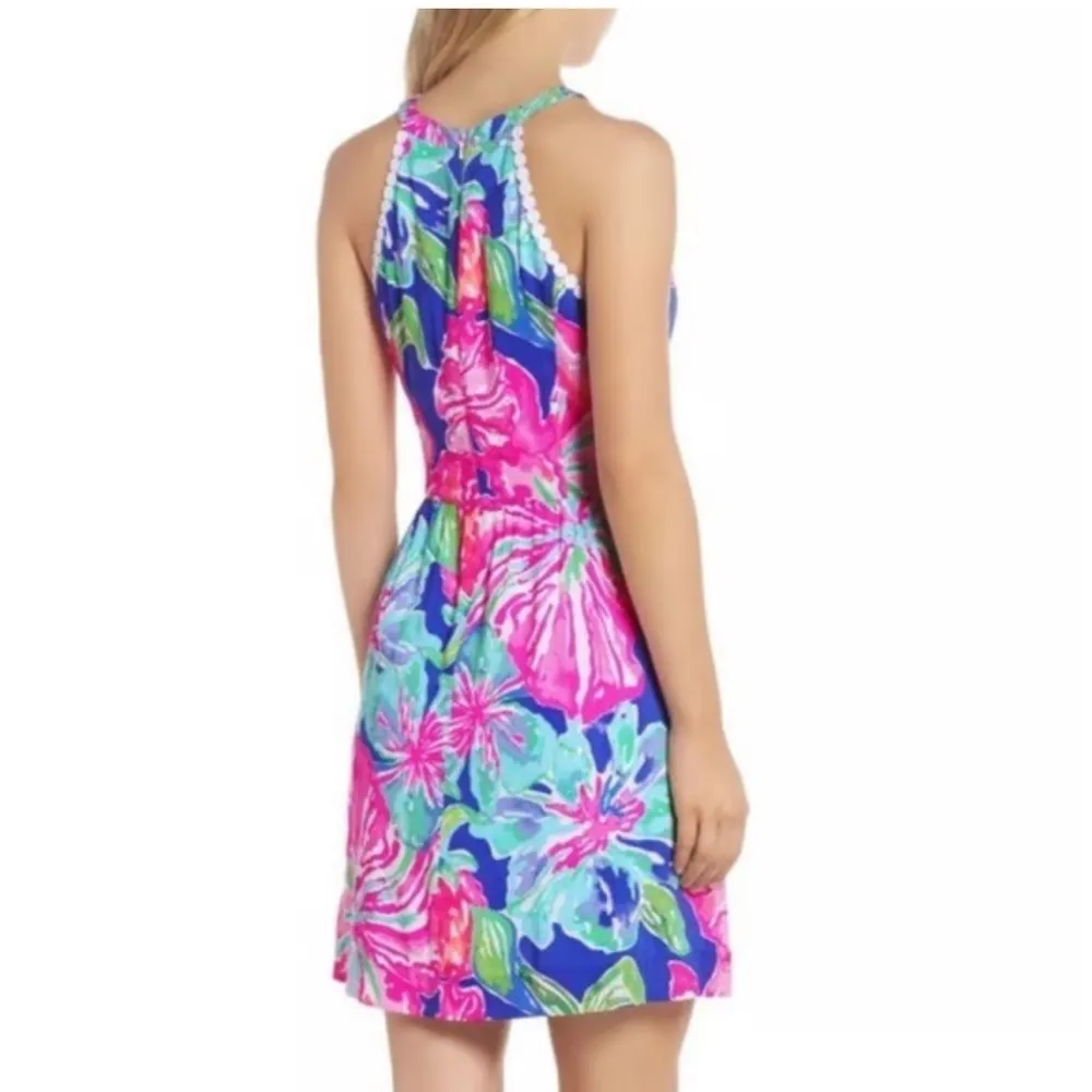 Lilly Pulitzer Kinley Dress Beckon Blue Jungle Size 6 - Image 3