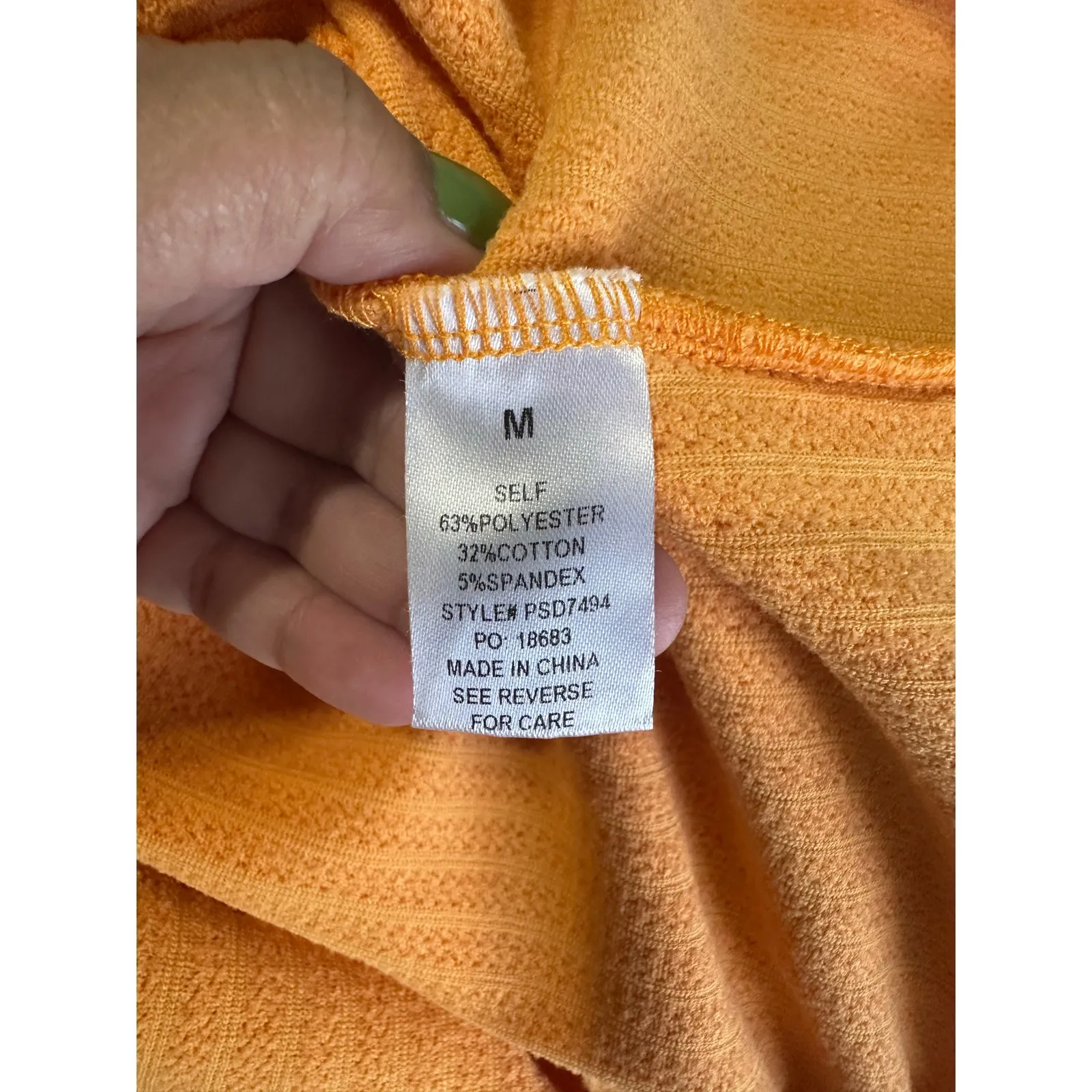 Polagram Orange Rivne Dress – Flowy Boho Style with Feminine Detail - Image 2