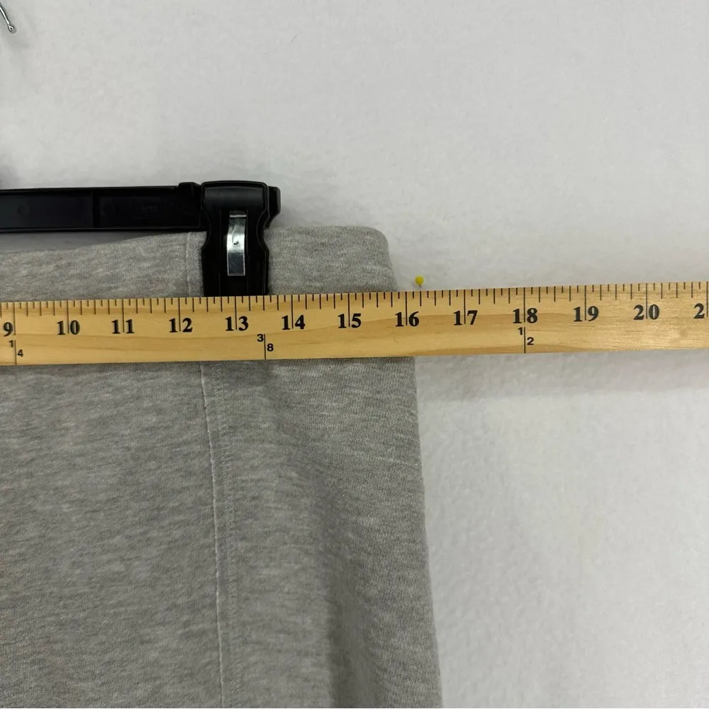 H&M Mini Skirt Solid A Line Sweatpant Womens Medium Grey - Image 2