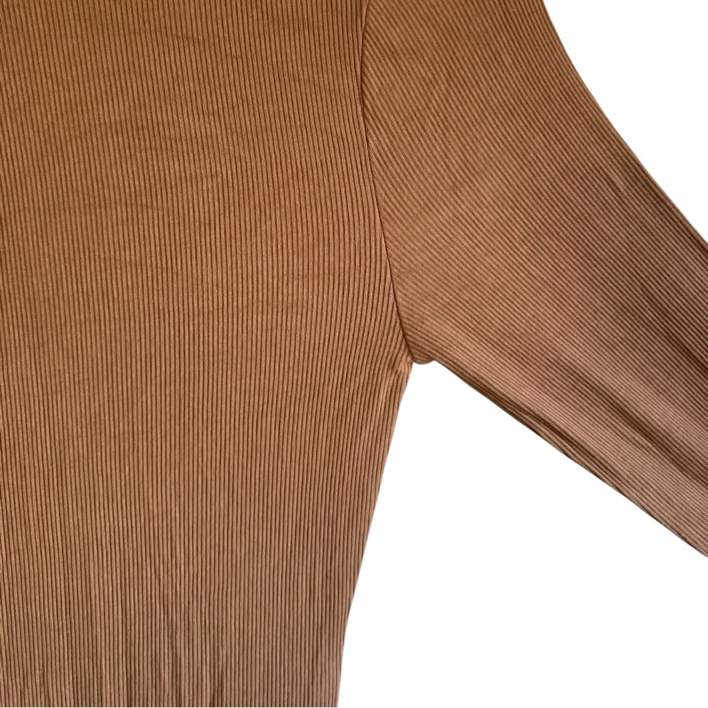 SKIMS Long Sleeve Soft Lounge Slip Dress - Camel - Image 5