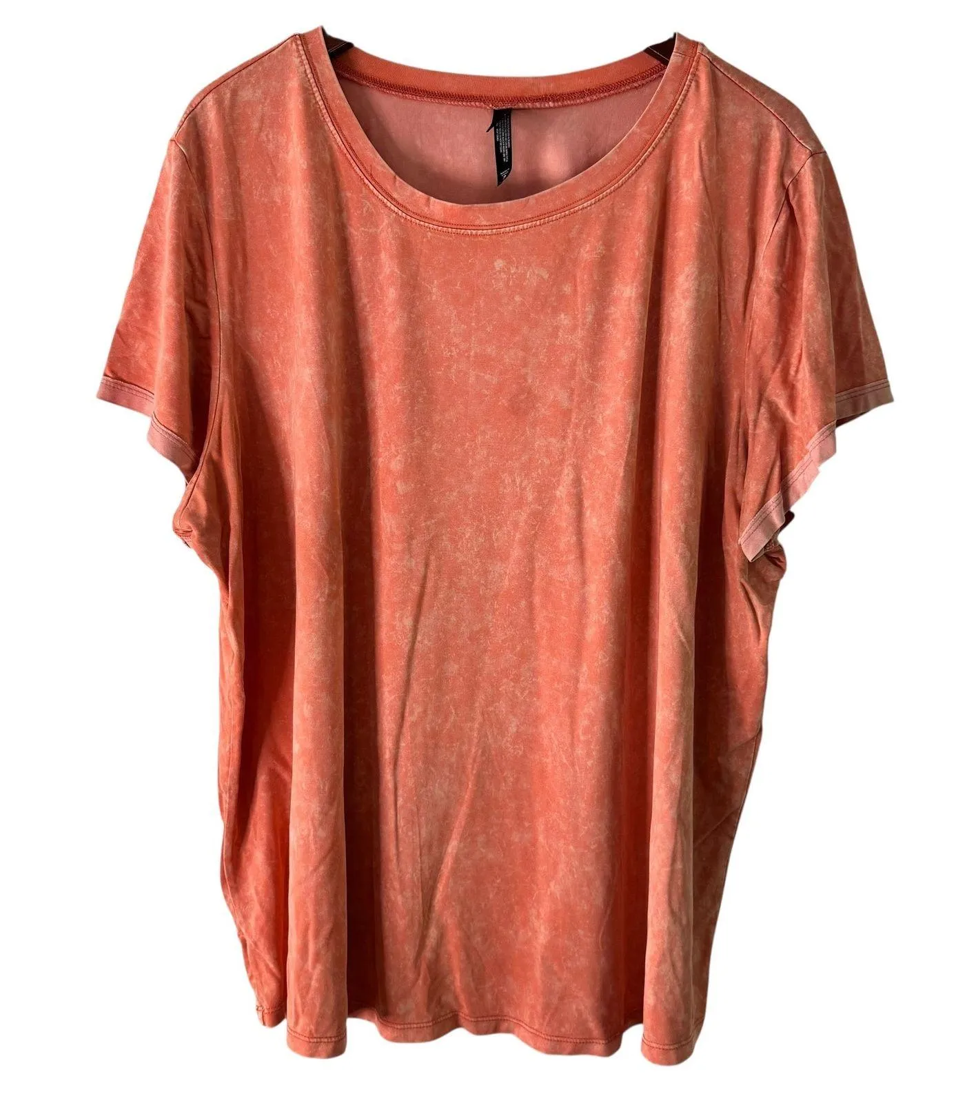 Torrid Sleep Plus Size 2 Coral Mineral Wash T-Shirt Short Sleeve Top - Image 7
