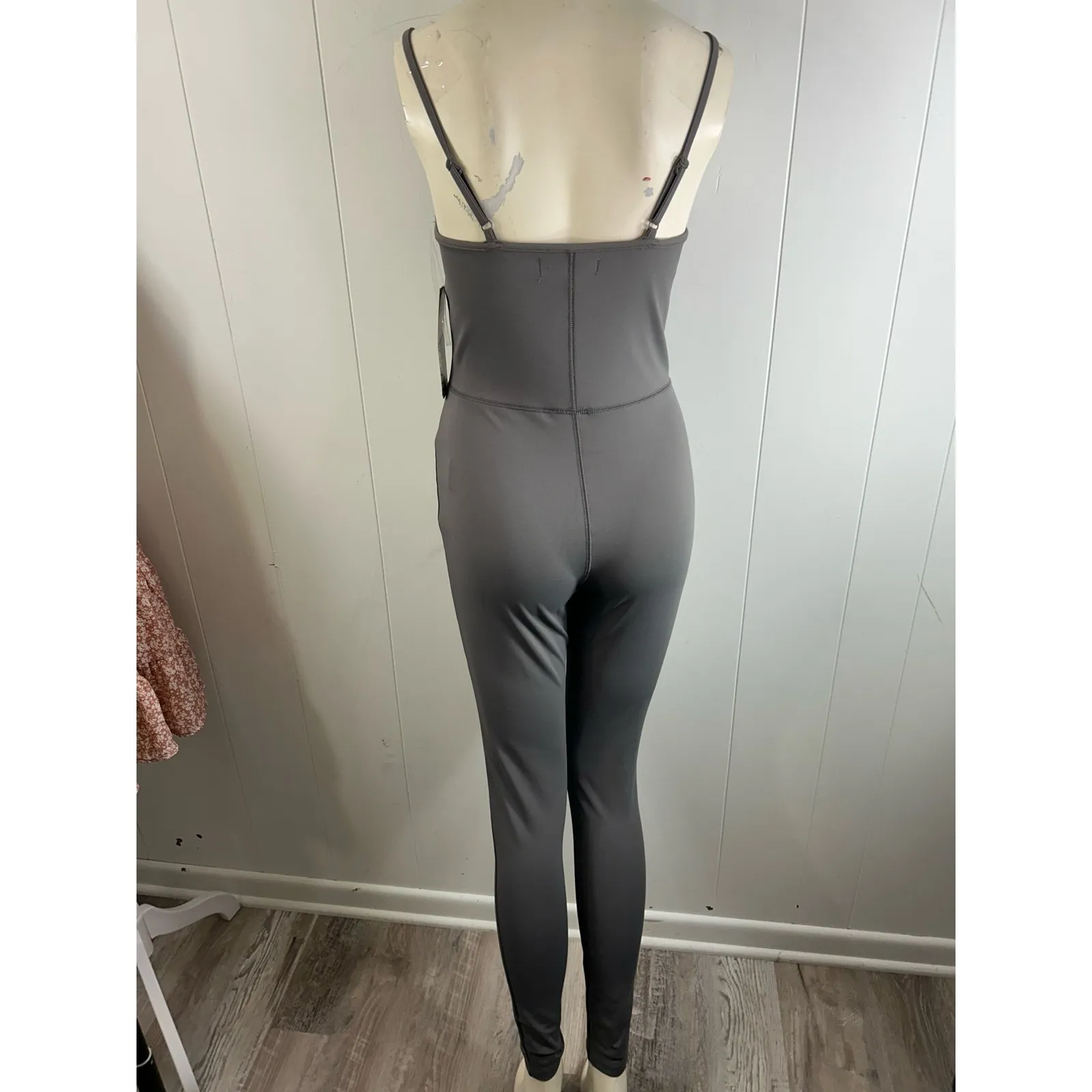 Almost Famous New!  NWT Gray Stretch One Piece Jumpsuit in size large. - Image 2