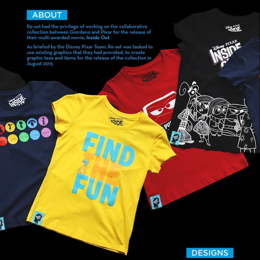 Giordano X Disney Pixar Inside Out T-Shirt S - Image 3