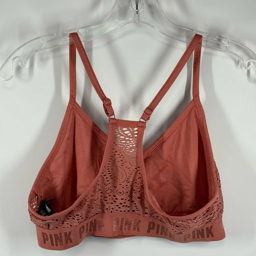PINK Victoria’s Secret sport halter lace bra size medium - Image 5