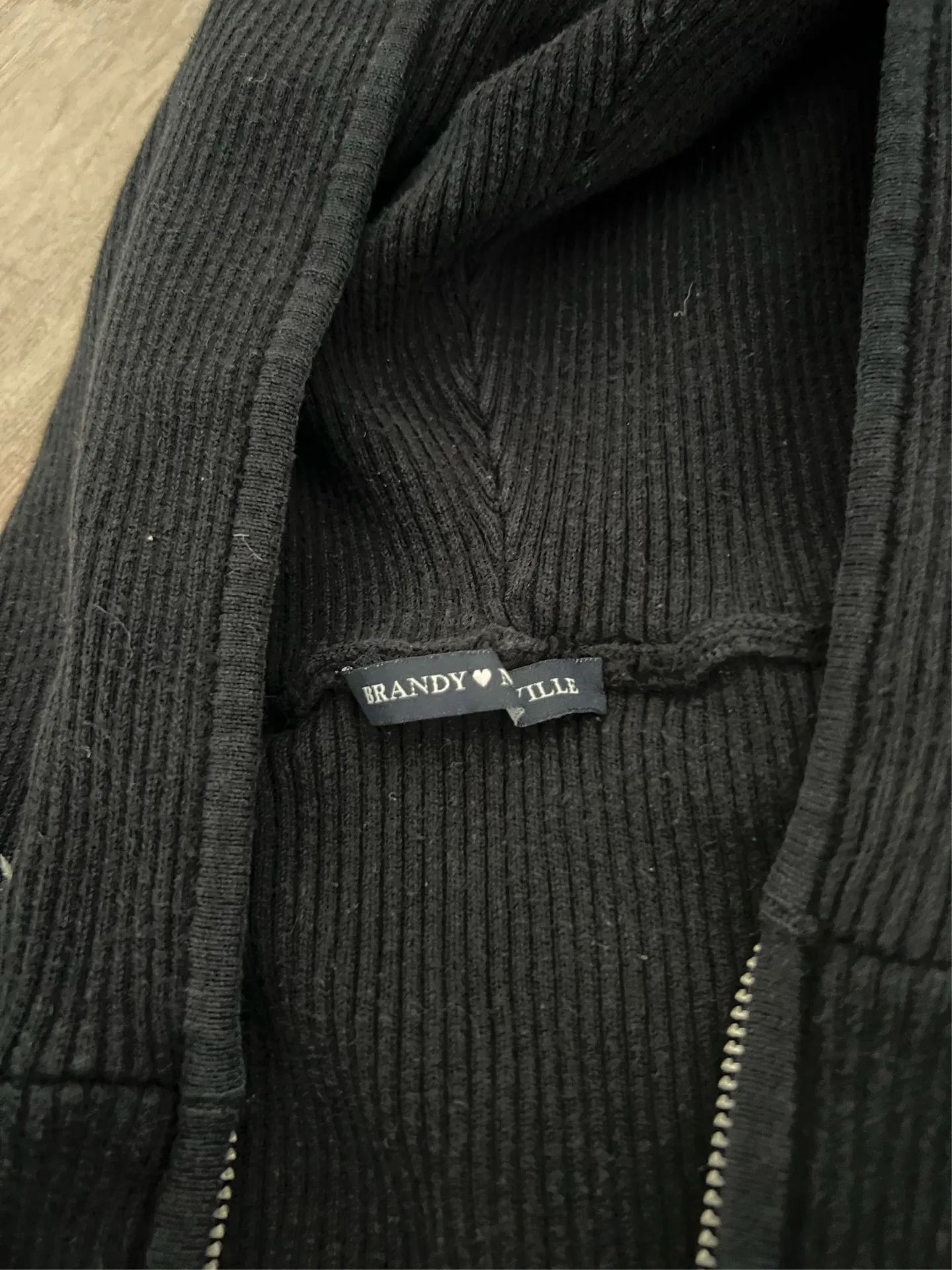 Brandy Melville Zip-Up Hoodie - Image 2