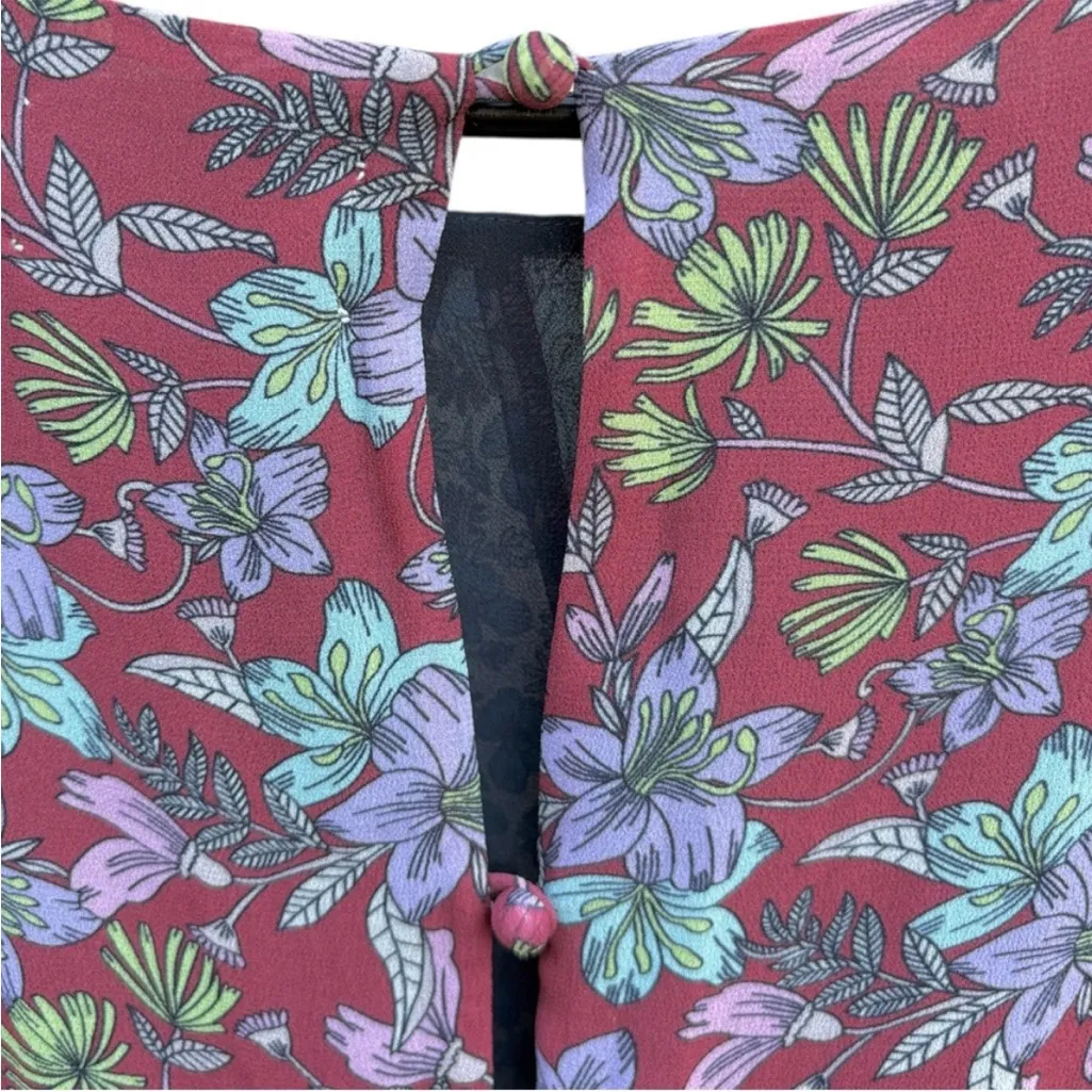 Like New Johnny Was JADE Sonny Dress Multi Pattern Floral Small Retail $345.00 - Image 12