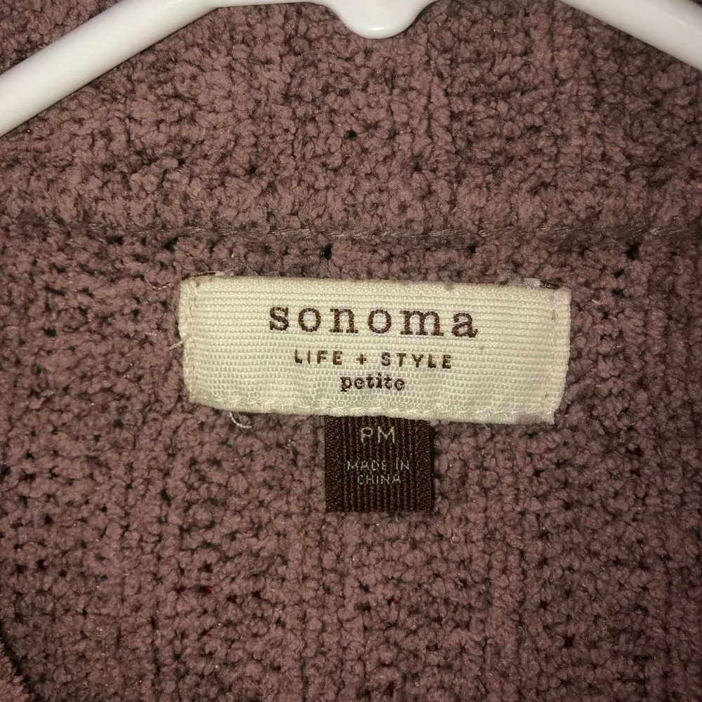 Sonoma zip up sweater size petite medium superrrr soft - Image 2