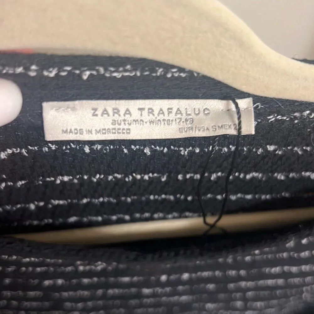 ✨ZARA Trafaluc Knit Fringe Striped Midi Tee Sz Small Dress✨ - Image 7