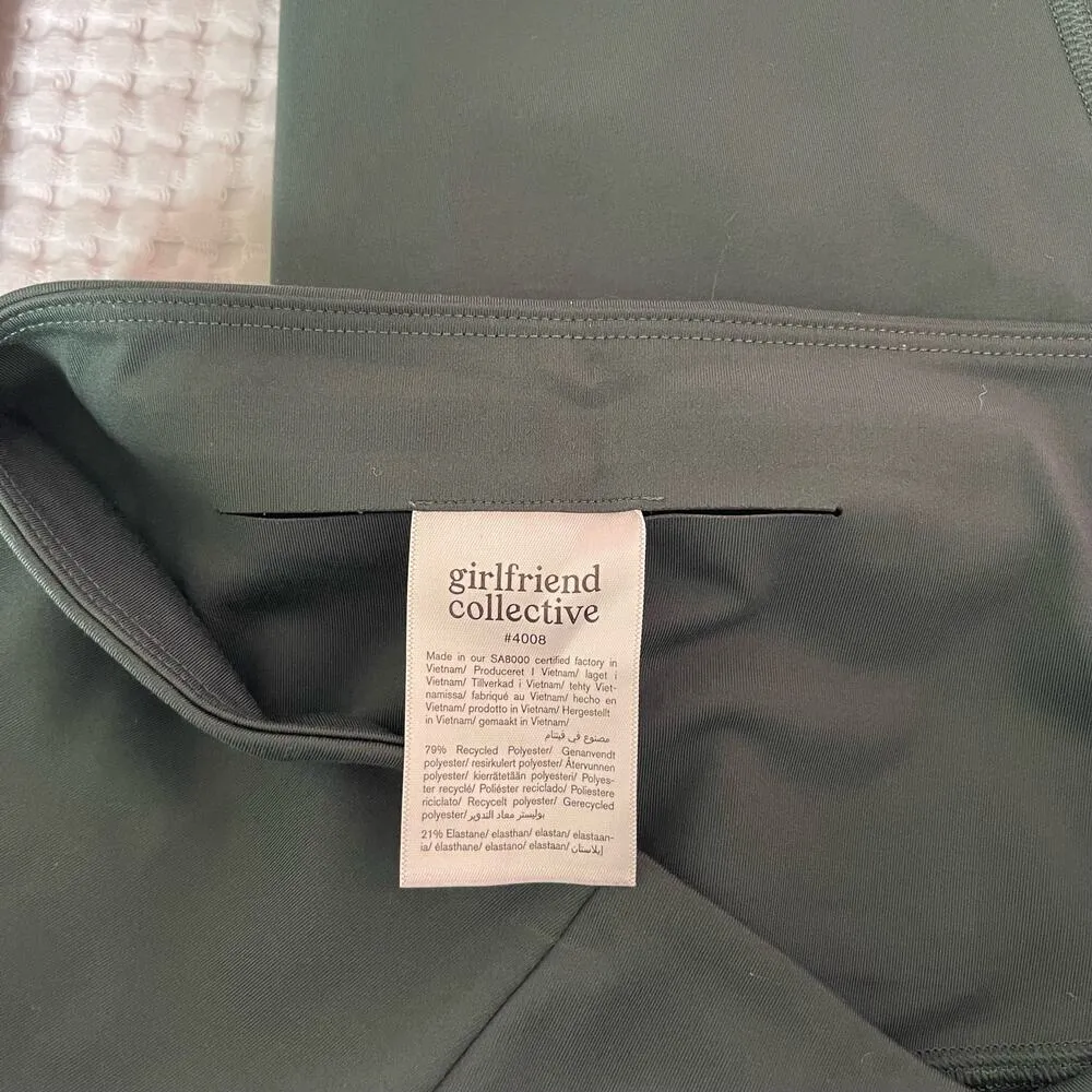 Moss Green High Rise Capri Leggings - Image 8