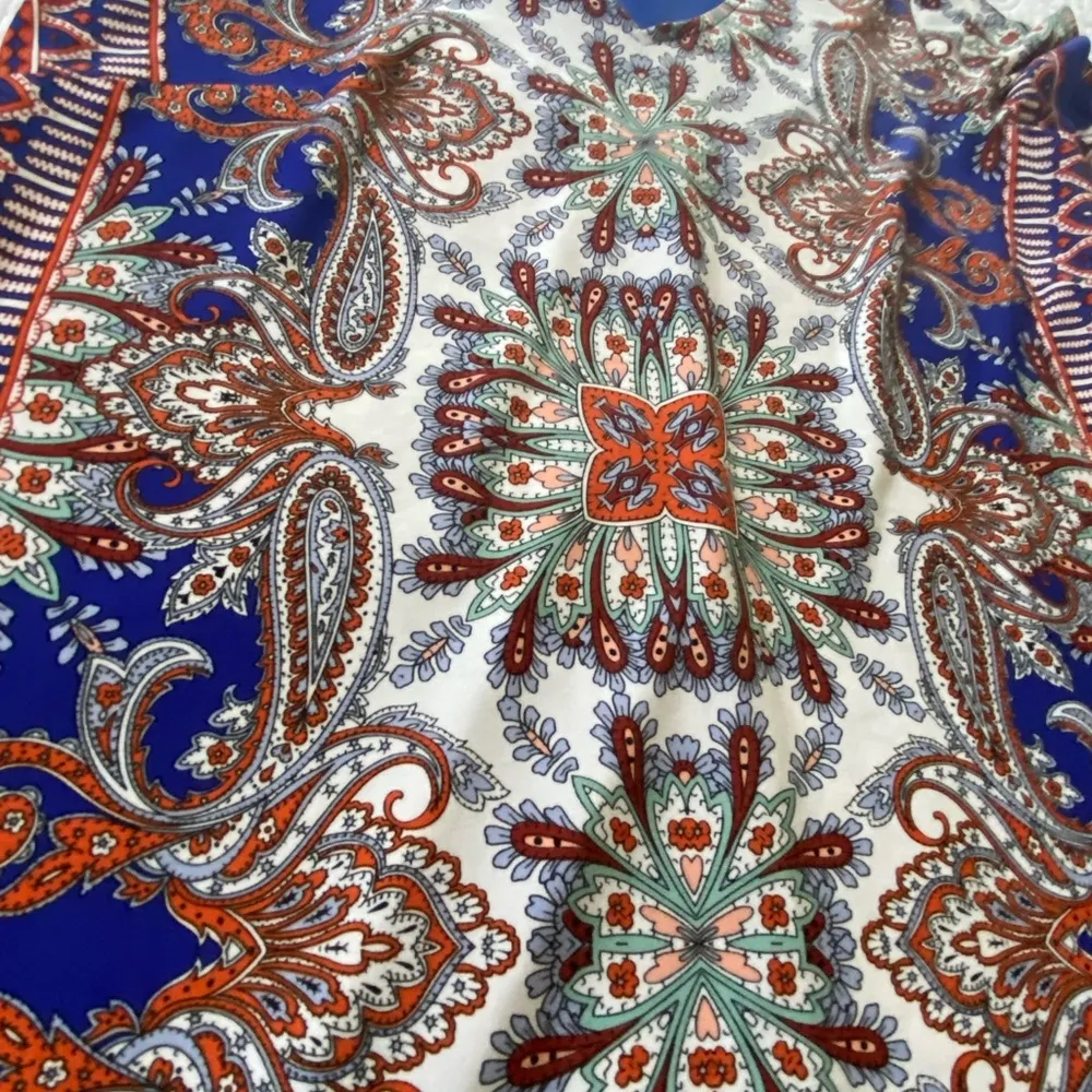 London Times Shift Dress Boho • Global Print •Festival Style - Image 8