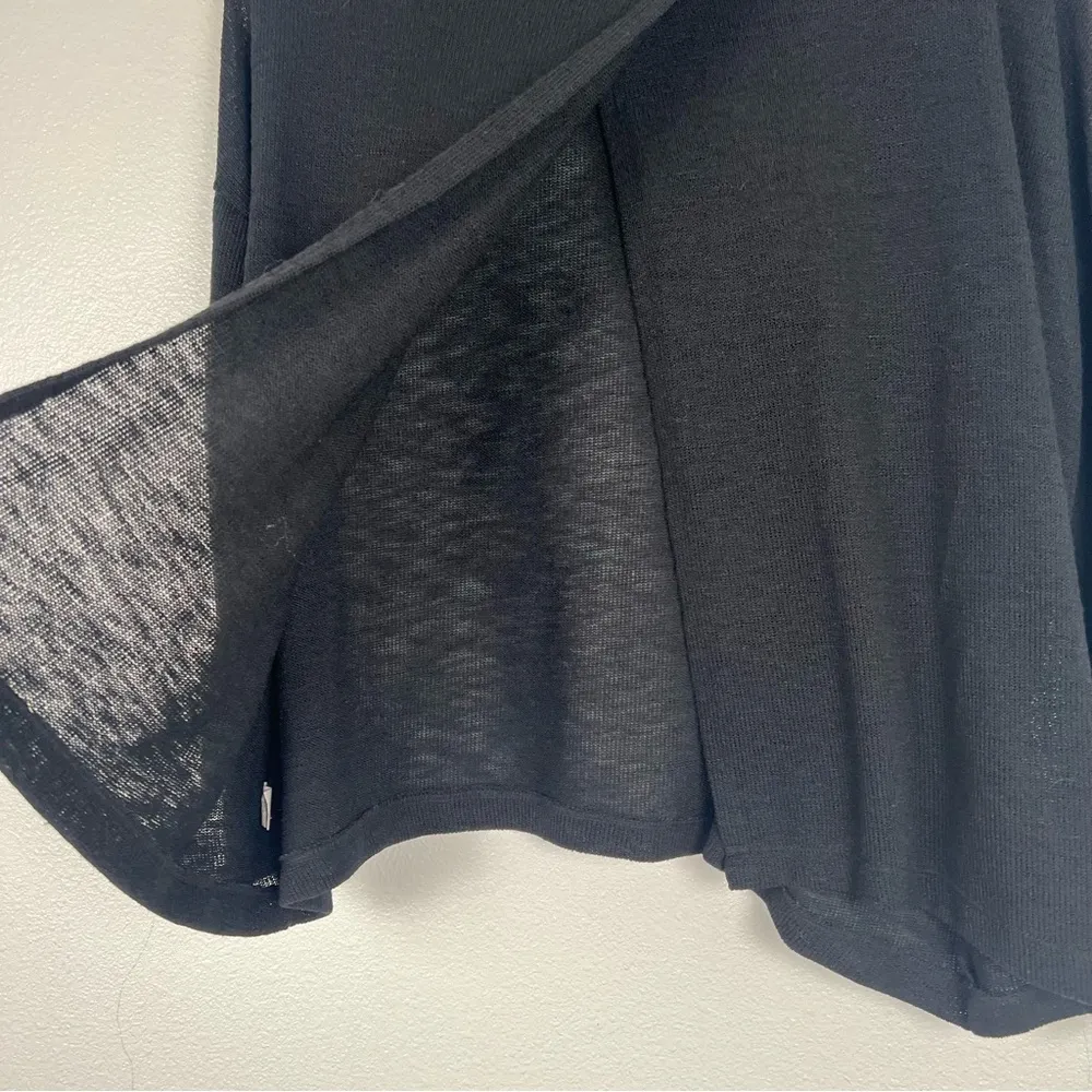 American‎ Rag Knit Split Back Cowl Neck Pullover Black Sz S - Image 2