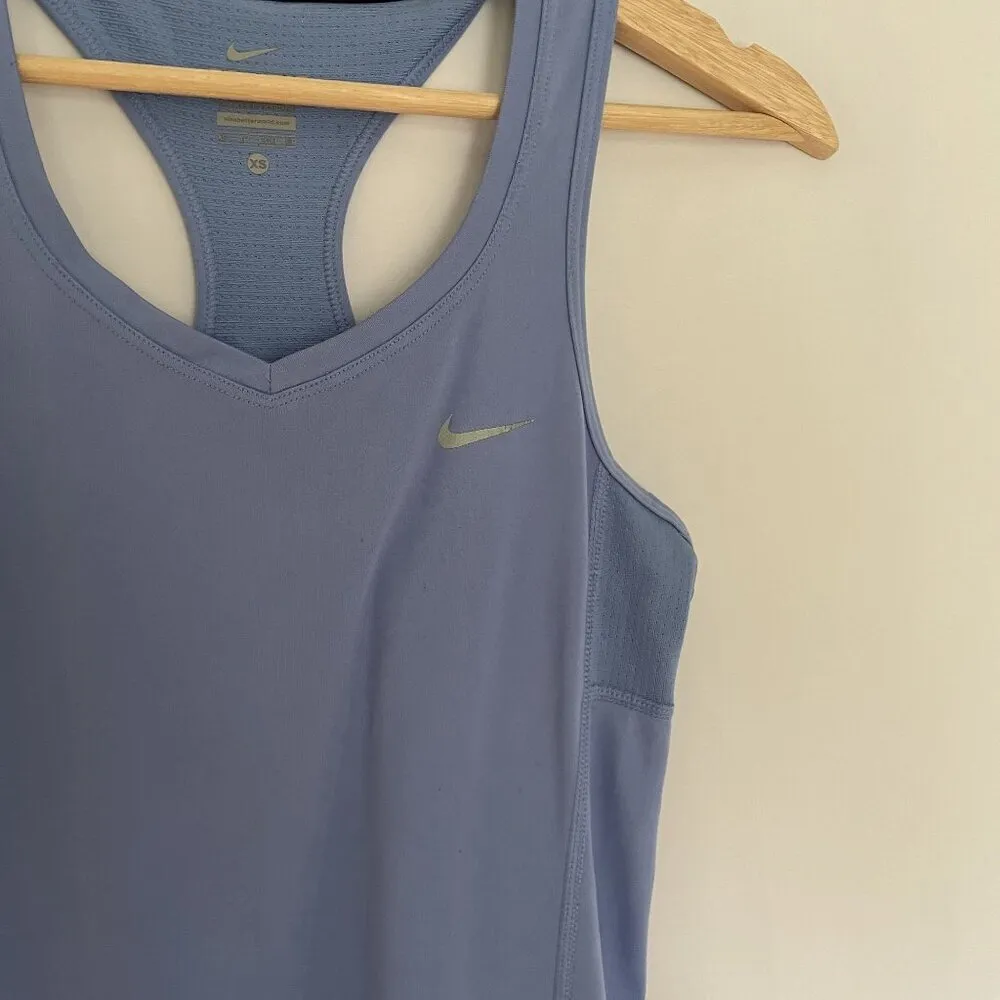 Nike Dri-fit sz XS nike running top racerback athleisure lightweight v-neck - Image 2