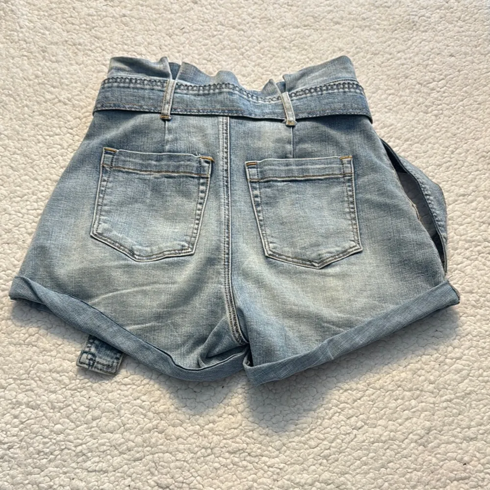 Chelsea & Violet Blue Jean Shorts with Paper Bag Waist - Image 4