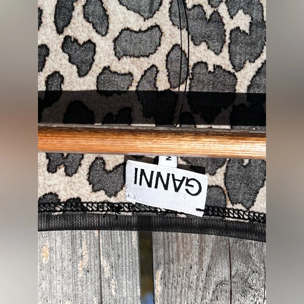 Ganni  Leopard Print Bodysuit NWT - Image 11