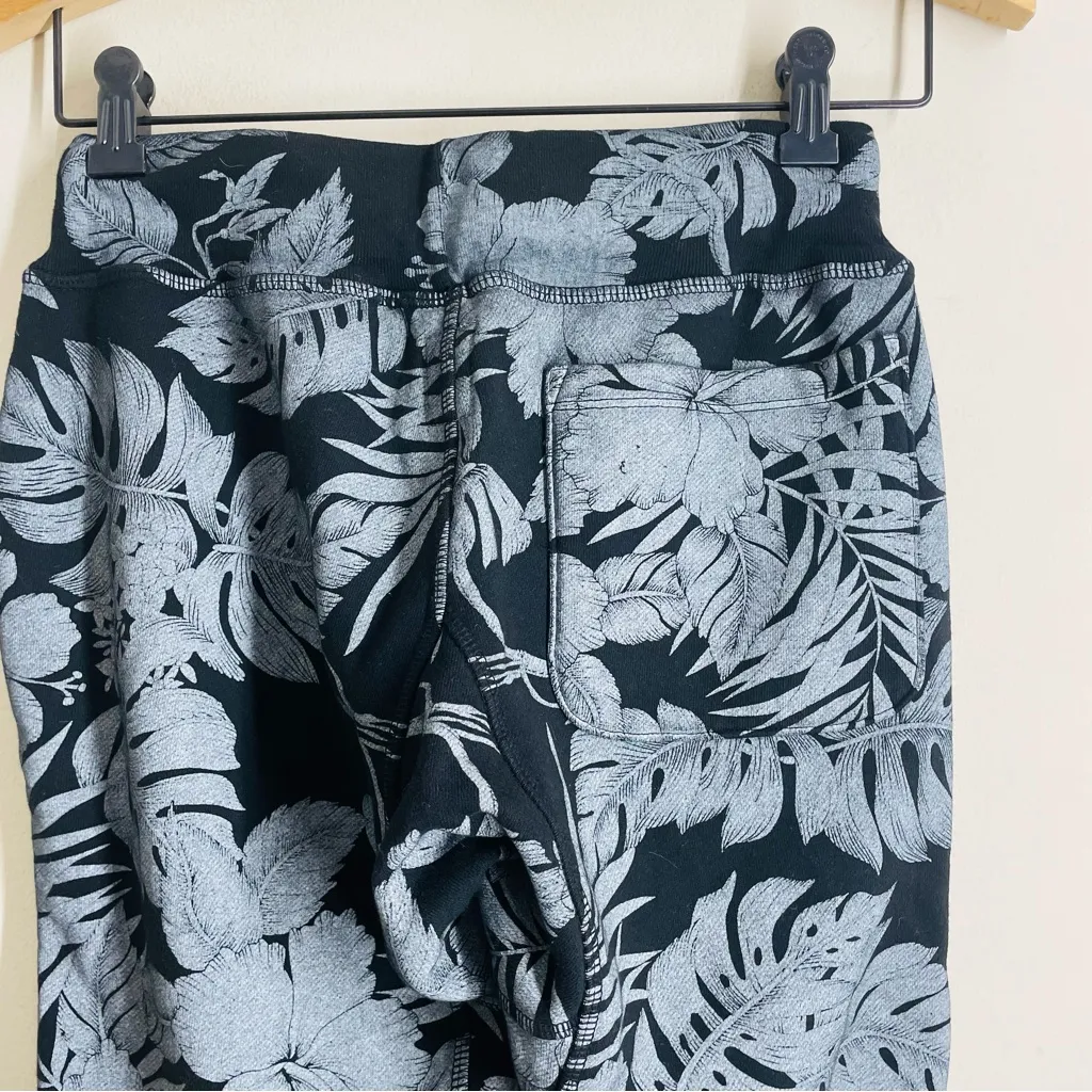NSF Sayde Sweatpants Tropical Floral Print Black/Grey Women’s Petite P (XS) Black - Image 5