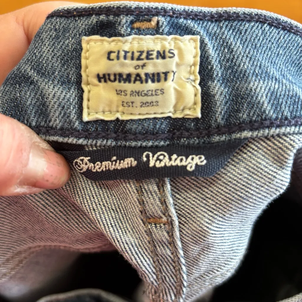 Citizens of Humanity Genuine Vintage Remy Preppy Organic Cotton Crop Flare 27 - Image 10