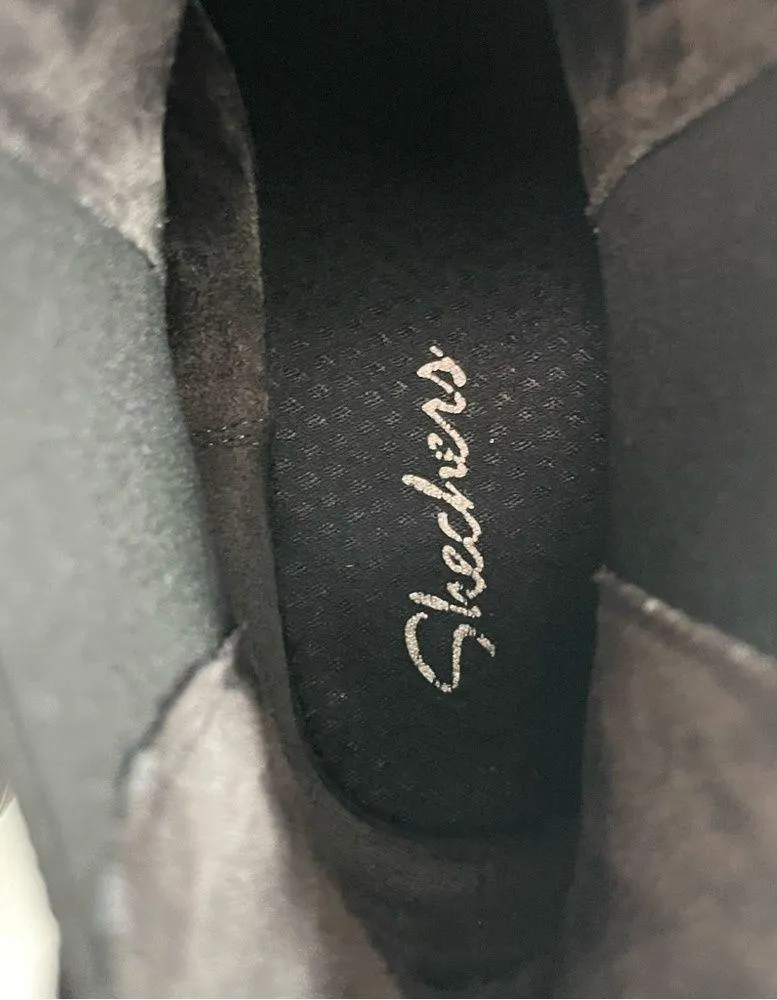 Skechers Boots City Combat Pull On Platform Lugged Soles Memory Foam Ankle Black - Image 14