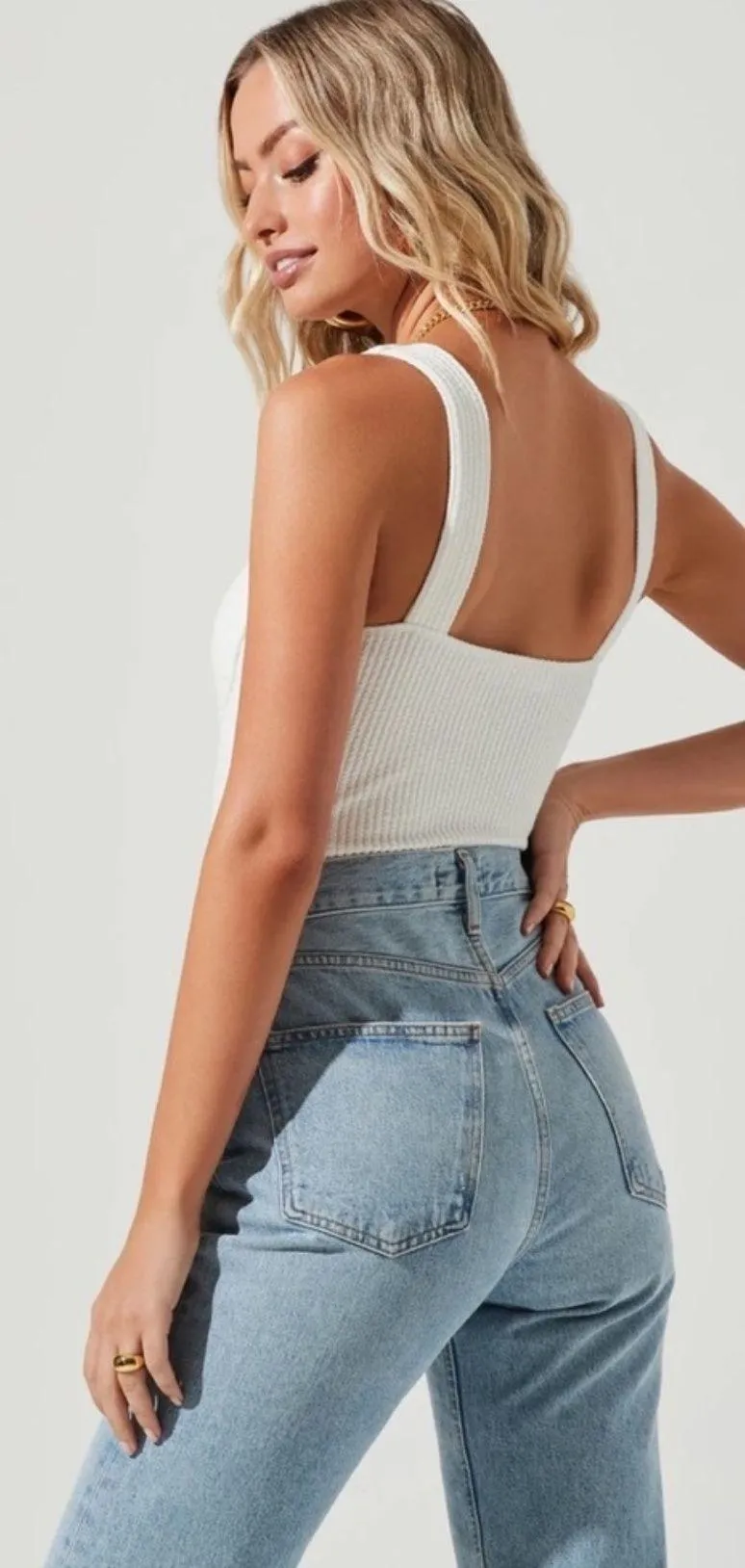 ASTR The Label Aria Bustier Bodysuit - White - Image 2