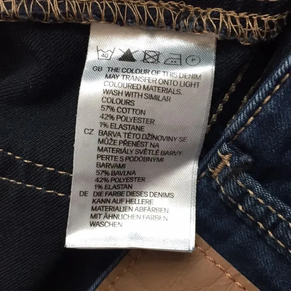 DIVIDED Red Concept by H&M  dark wash skinny jeans, size 4 - Image 4