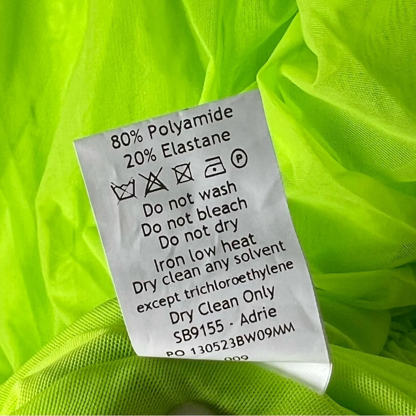 House of CB Neon Green Mesh Corset Bodice Adrie Gathered Mini Dress S - Image 10