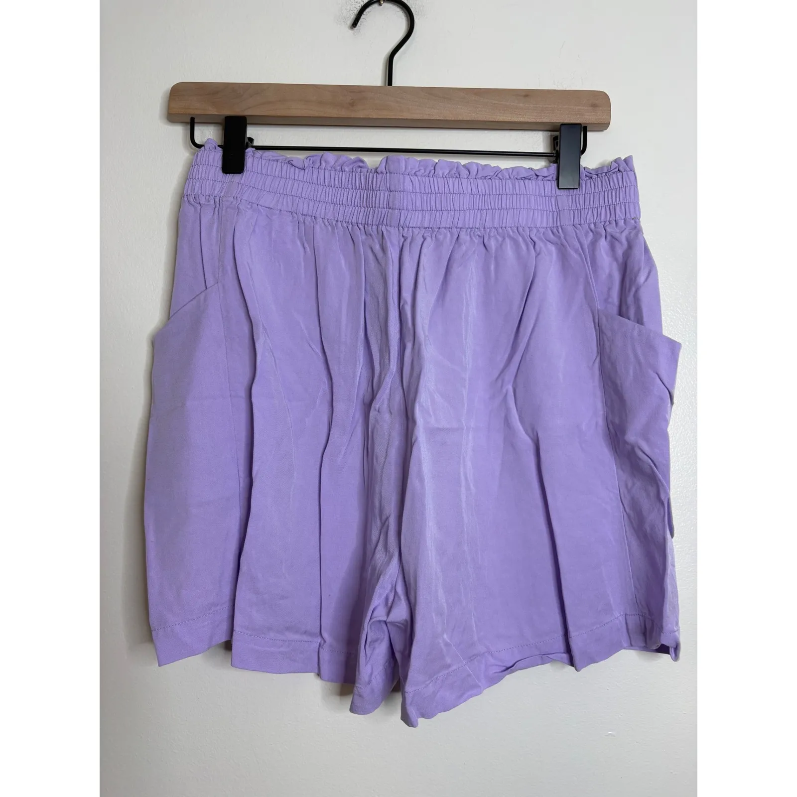 TAYLOR TILLMAN New York Lilac Purple Twill Set Top Shorts M Size M - Image 5
