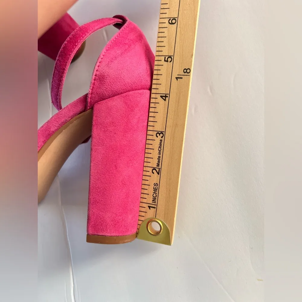 STEVE MADDEN Women's Carrson Ankle-strap Dress Sandals In Hot Pink size 8 - Image 5