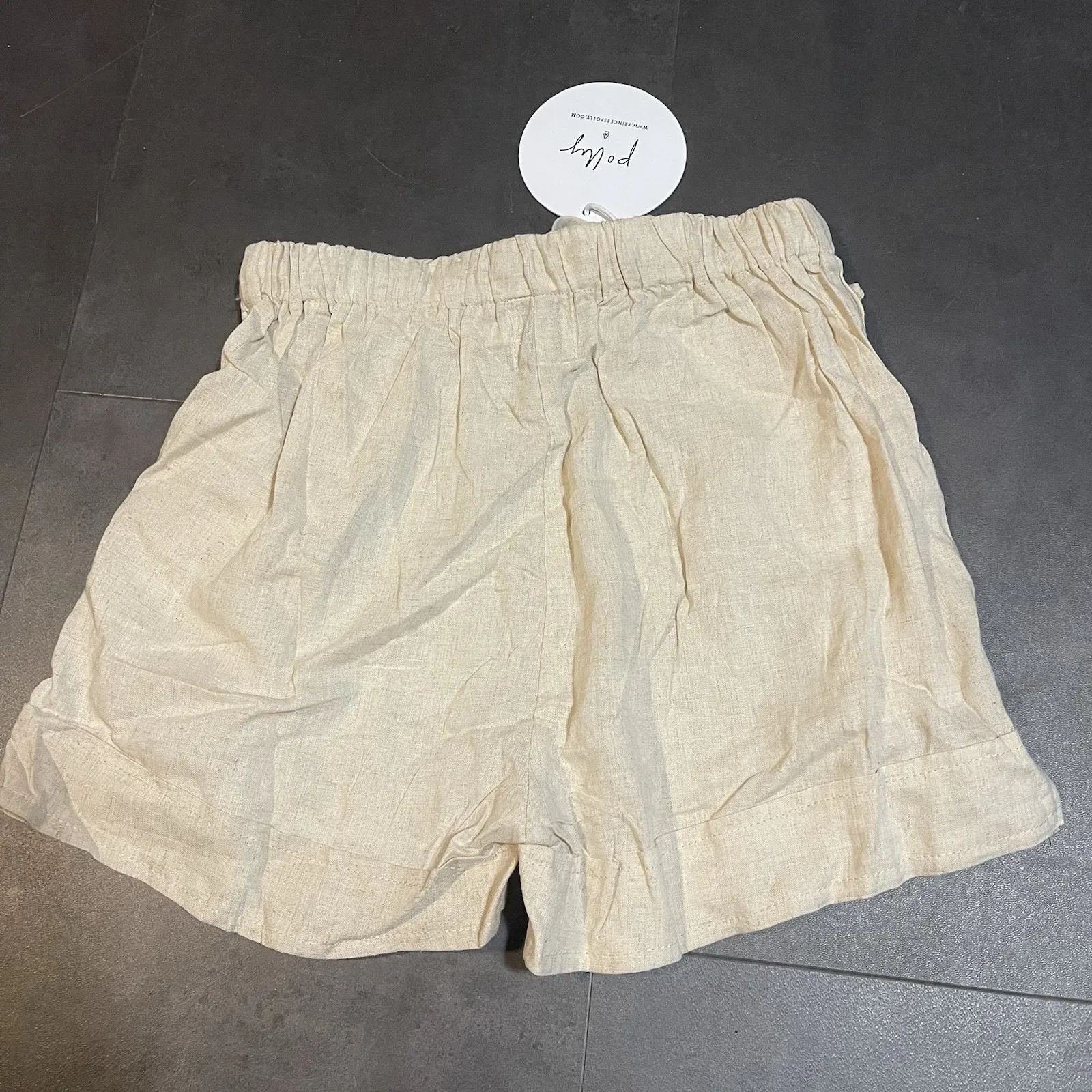 Princess Polly Shorts Womens Size 4 High Waisted Mom‎ Shorts Tan F-58 - Image 5