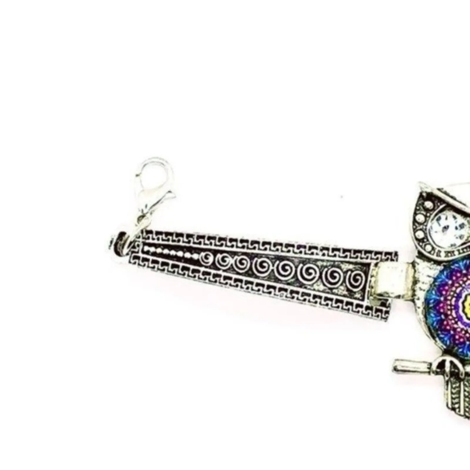 NWT Boho Owl Rhinestone Silver-Tone Bracelet - Image 2