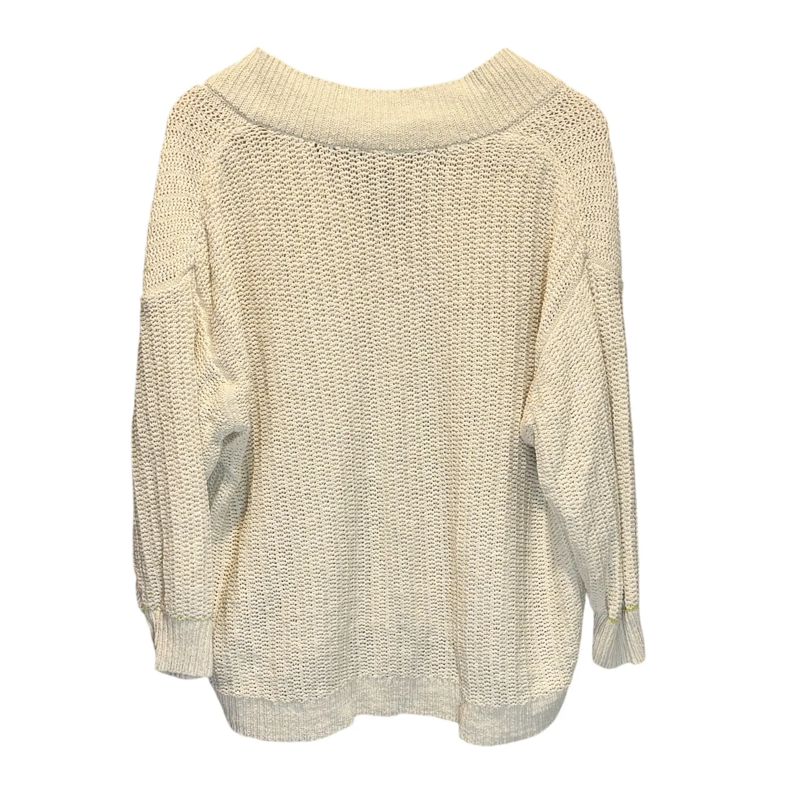 CAbi Cream Croquet V-Neck Pullover Sweater Style #6233 - size XL - Image 6