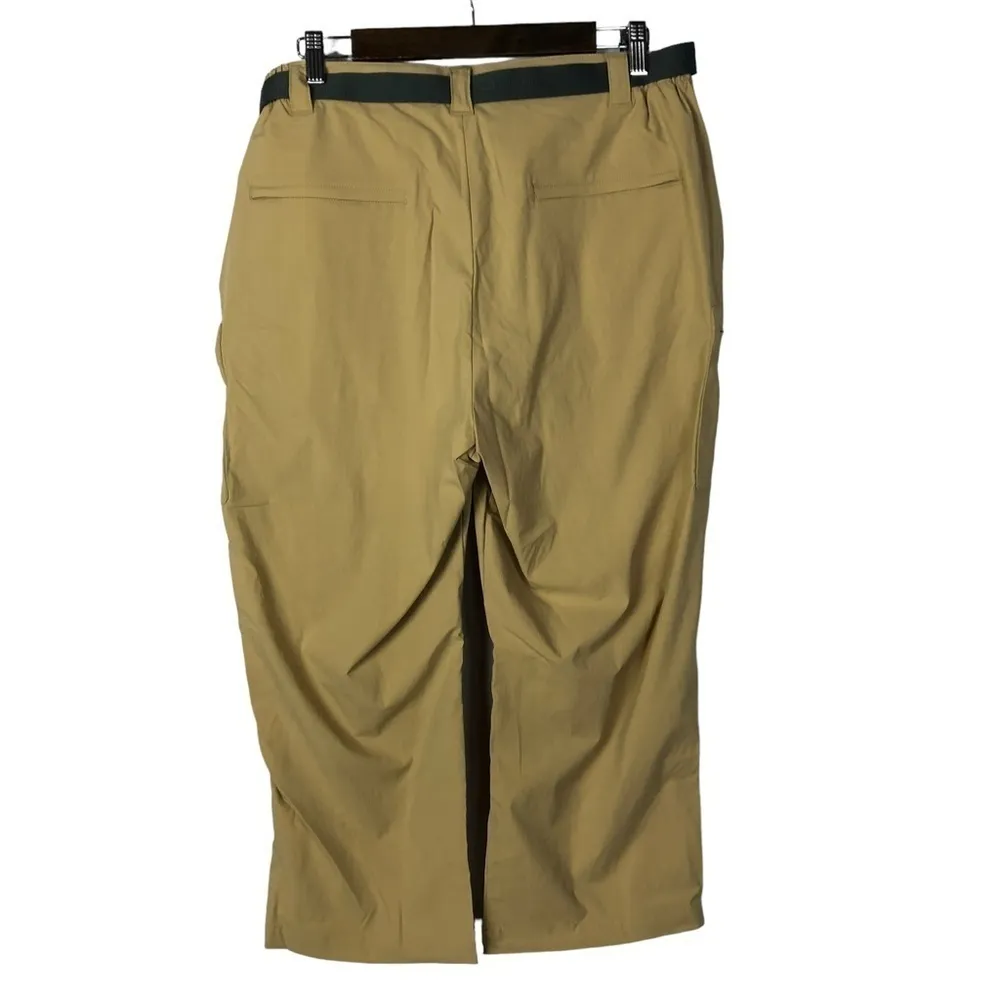 L.L. Bean Tropicwear British Khaki High Rise Cargo Capris L - Image 4