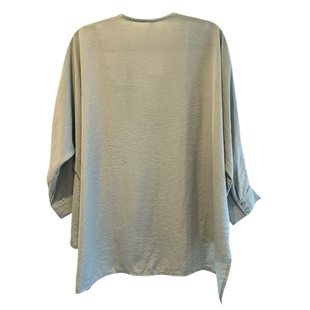 Glam Marci V-Neck Pullover Tunic‎ 3/4 Sleeves Mint Green Size Medium NWT - Image 4